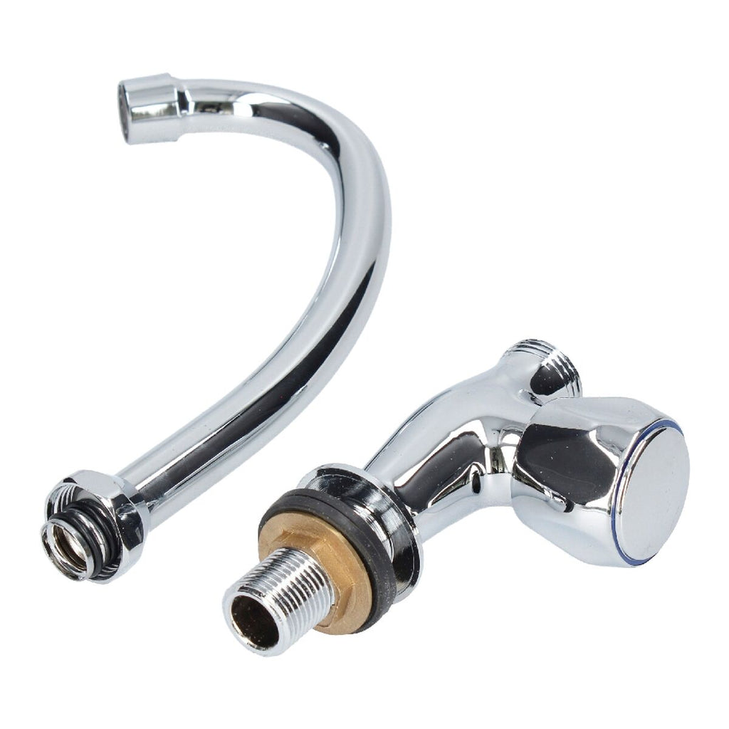 Grifo de cocina Fontastock de zinc | Mezclador resistente y funcional para cocina moderna-5