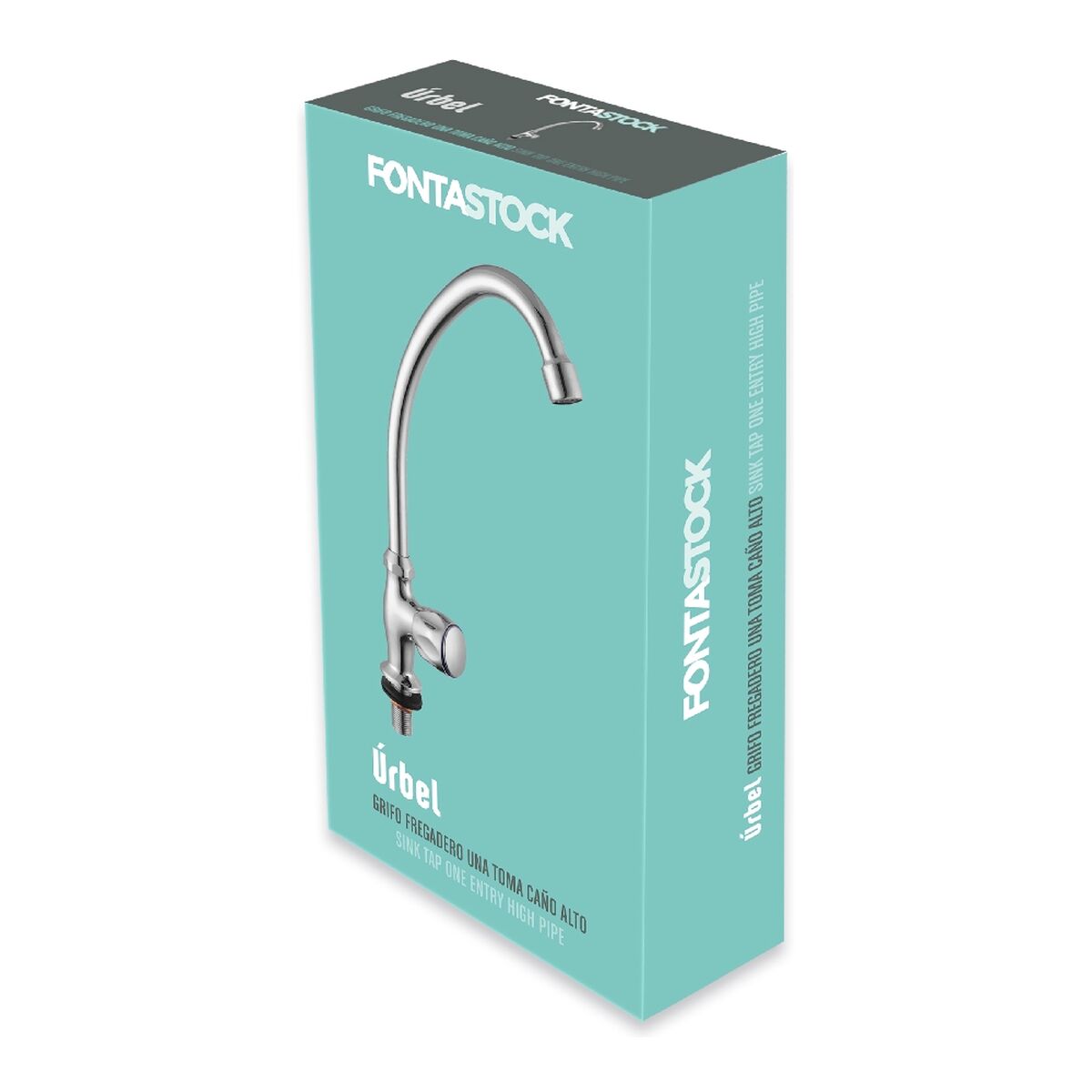 Grifo de cocina Fontastock de zinc | Mezclador resistente y funcional para cocina moderna-1