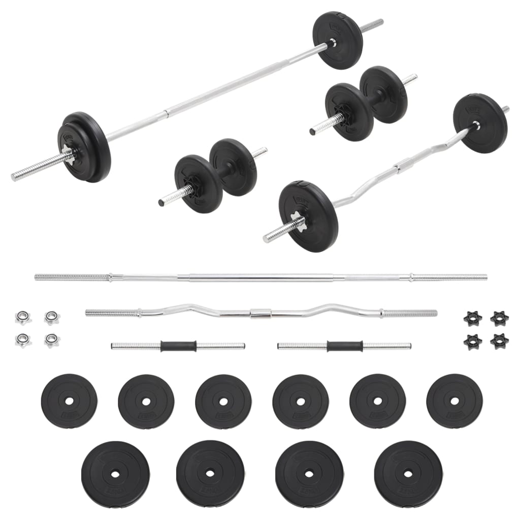 NNEVL Barbell and Dumbbell Set 30 kg-0