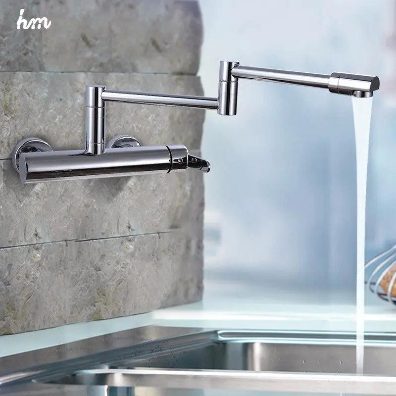 Grifo plegable para fregadero de cocina | Ahorra espacio con diseño moderno y giratorio-0