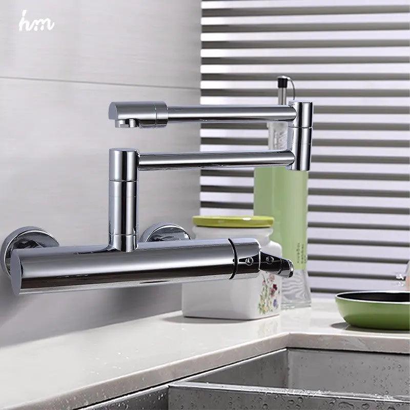 Grifo plegable para fregadero de cocina | Ahorra espacio con diseño moderno y giratorio-1