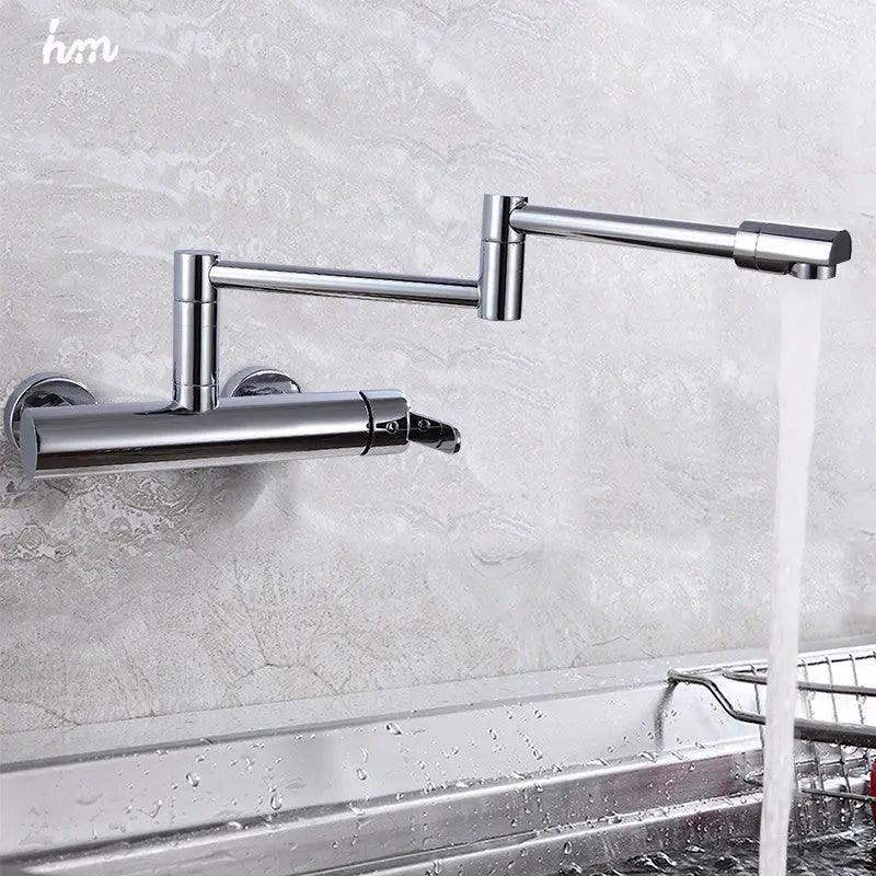 Grifo plegable para fregadero de cocina | Ahorra espacio con diseño moderno y giratorio-2