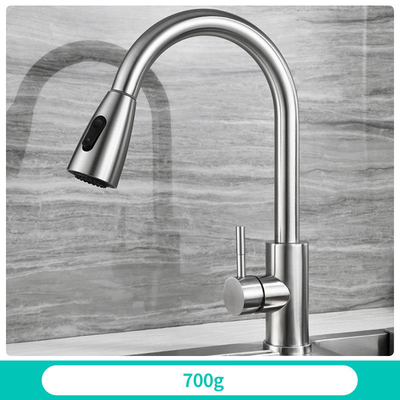 Grifo de cocina extraíble | Mezclador extensible con rociador retráctil y diseño ergonómico-6