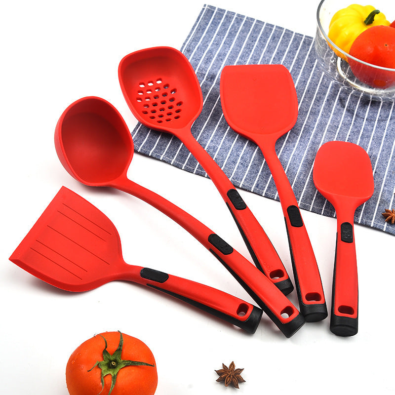 Juego de utensilios de cocina de silicona | Antiadherentes, duraderos y fáciles de limpiar-0