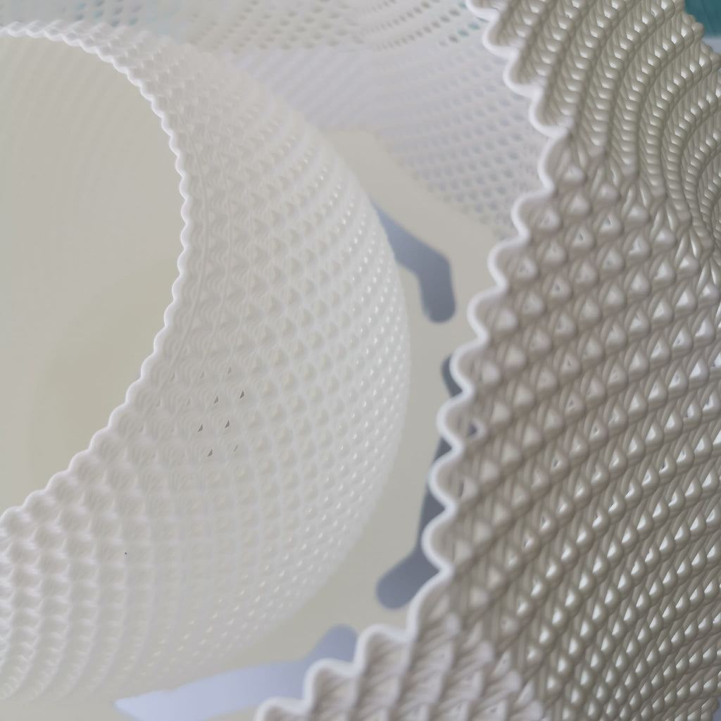 Lámpara Twist Glow | Diseño escultórico impreso en 3D con iluminación cálida y sostenible-2