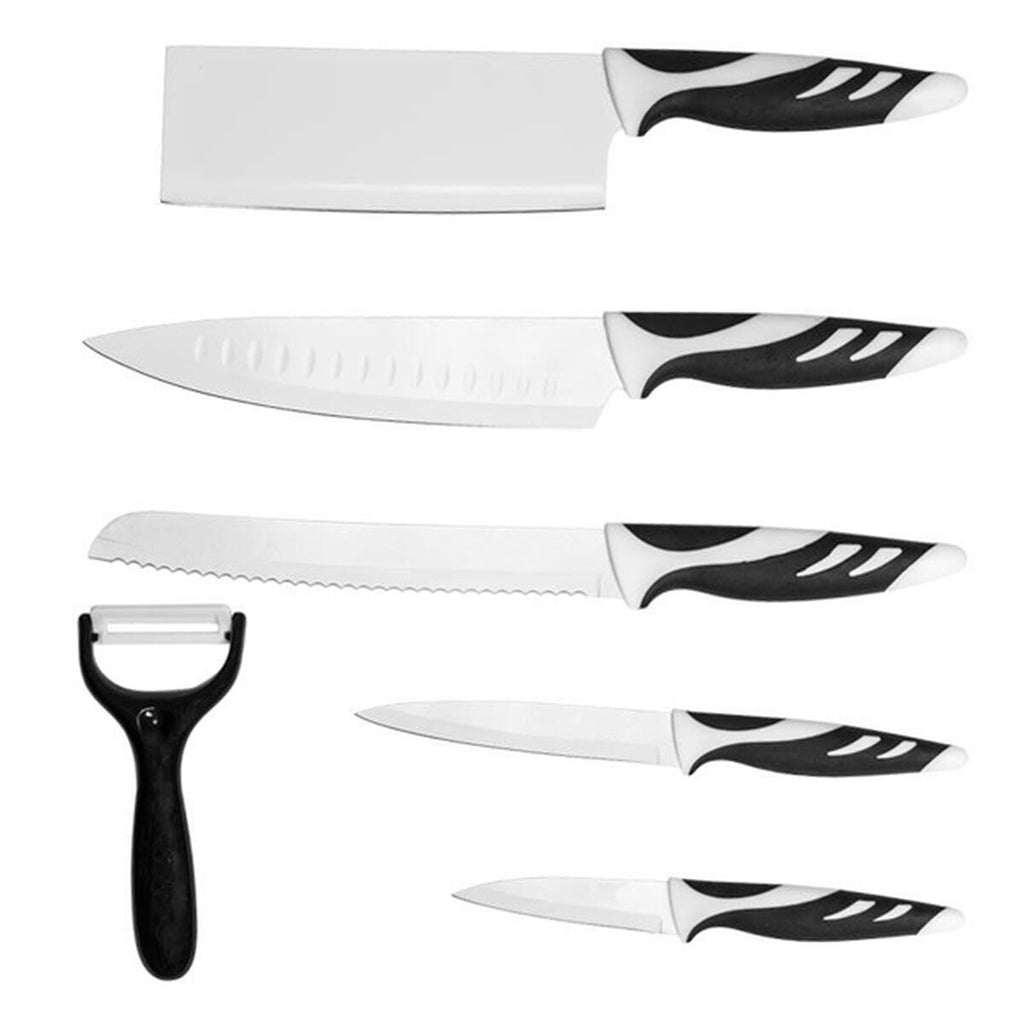 Set de cuchillos de cocina Bravissima Kitchen Swiss Chef 6 piezas | Cuchillos profesionales de acero inoxidable-5
