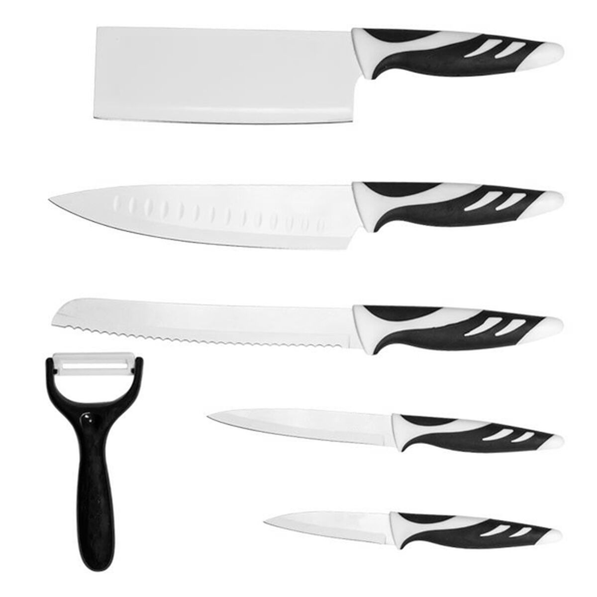 Set de cuchillos de cocina Bravissima Kitchen Swiss Chef 6 piezas | Cuchillos profesionales de acero inoxidable-5