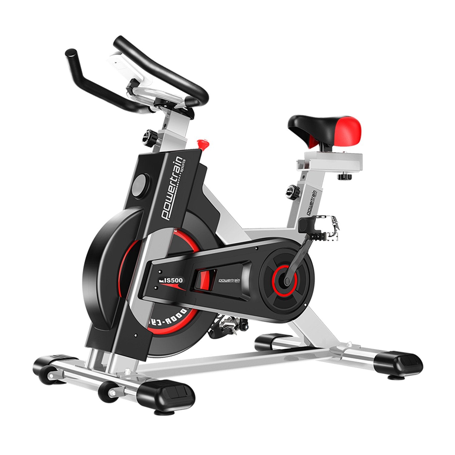 NNEDSZ IS-500 Heavy-Duty Exercise Spin Bike Electroplated - Silver-0